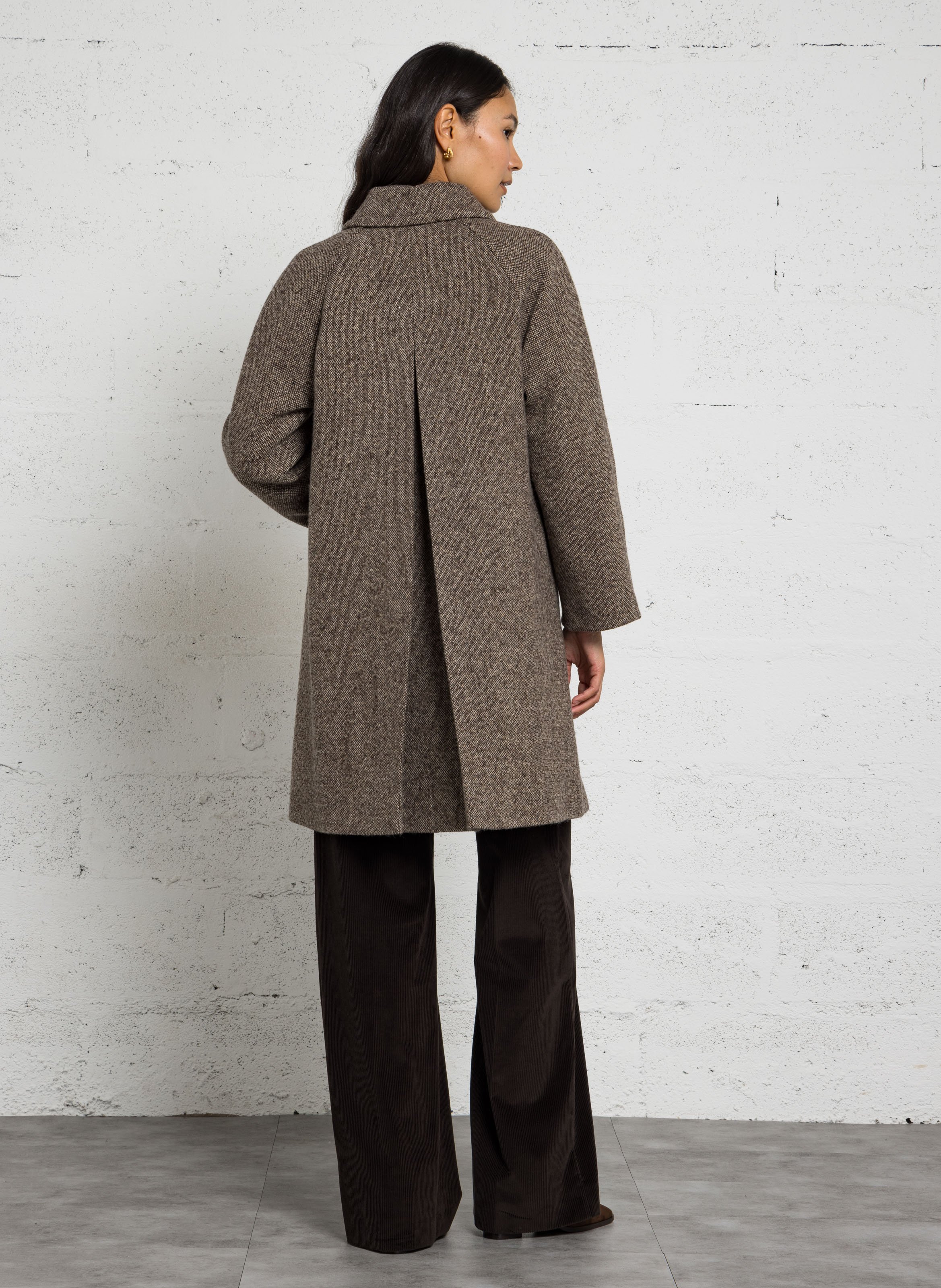 Wool-blend coat with tailored collar MAX MARA WEEK END Brown