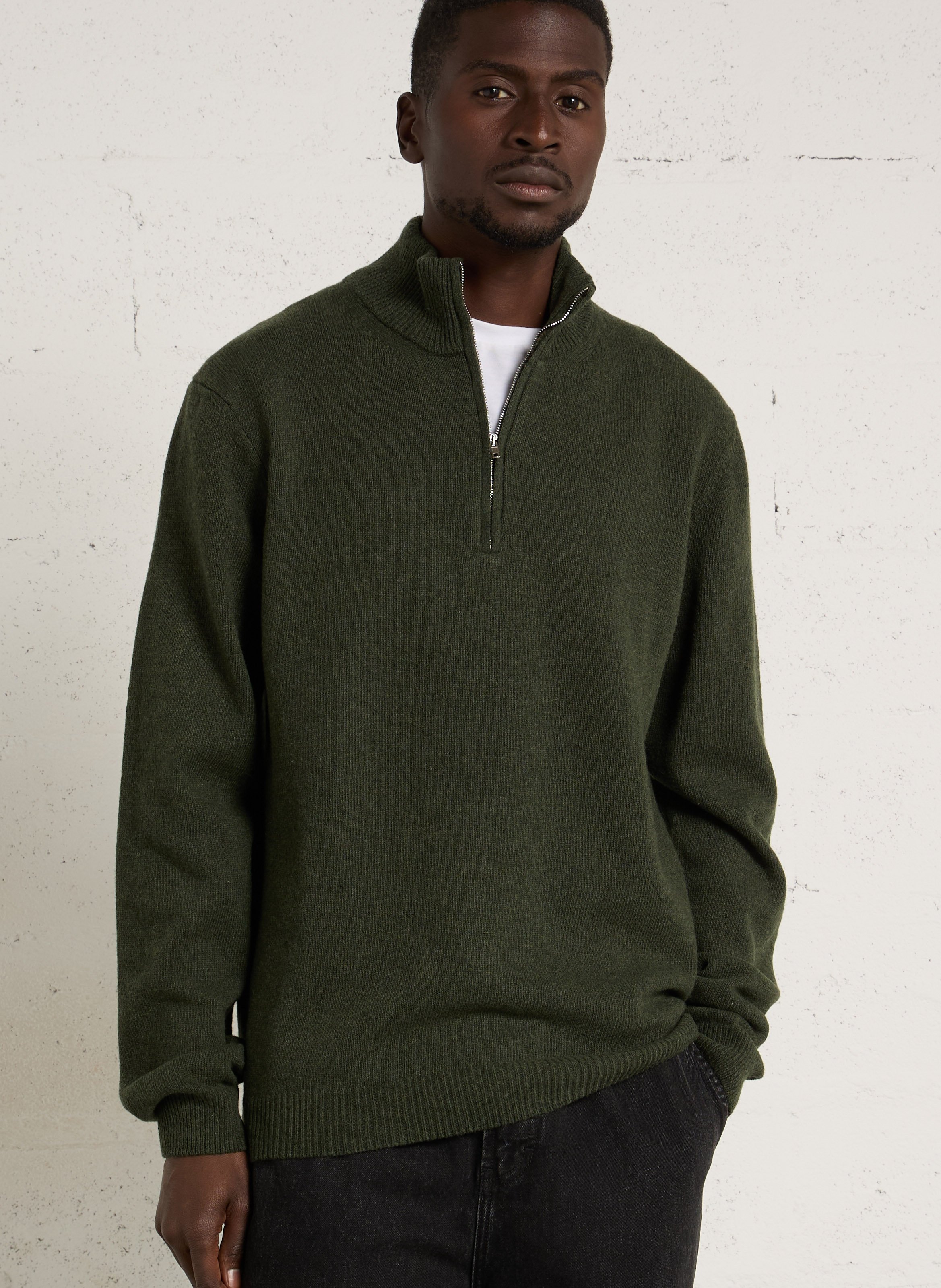 Straight wool-blend high-neck sweater CASUAL FRIDAY