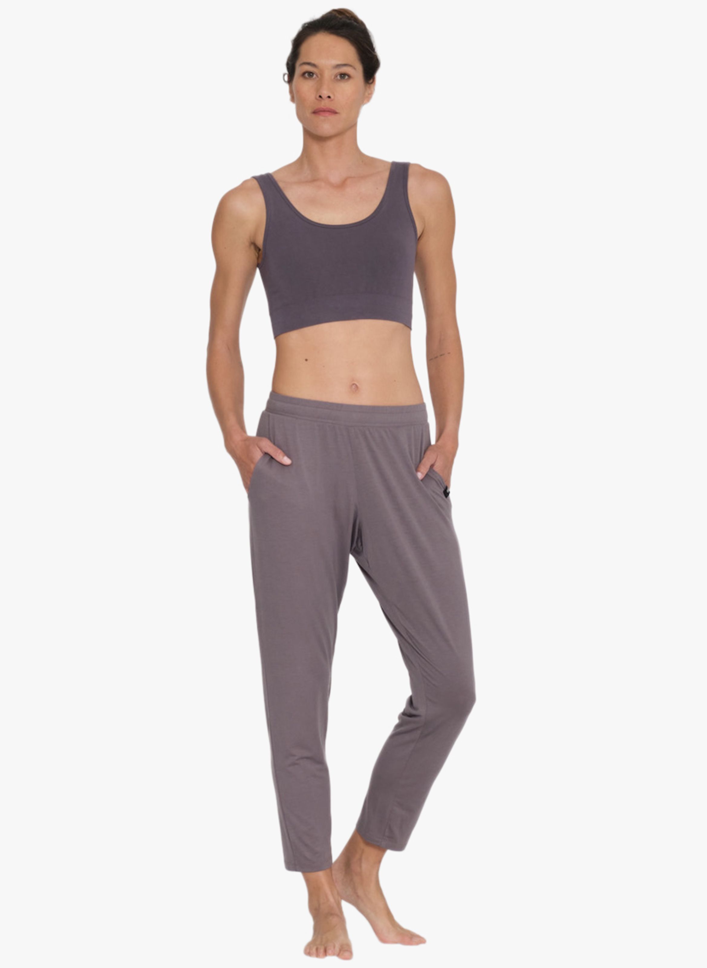 Jogging taille basse Gris