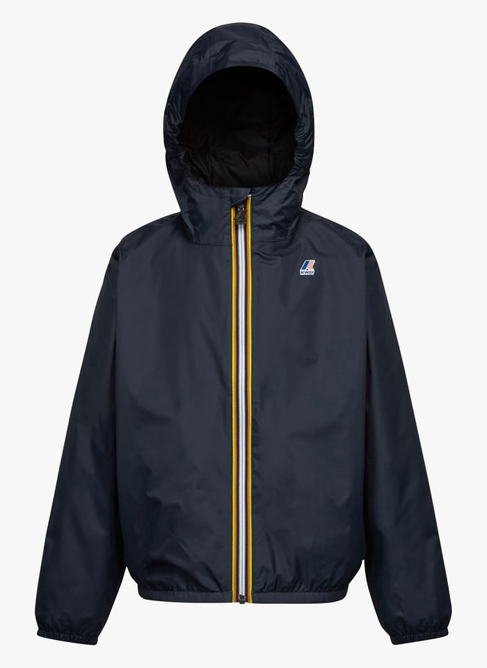 Giacca A Vento Impermeabile Con Cappuccio Blue Depht K way