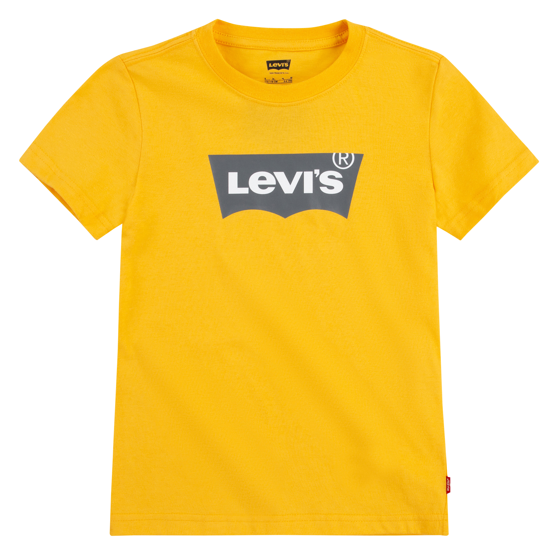 Tee-shirt col rond imprimé en coton mélangé LEVI'S KIDS Orange