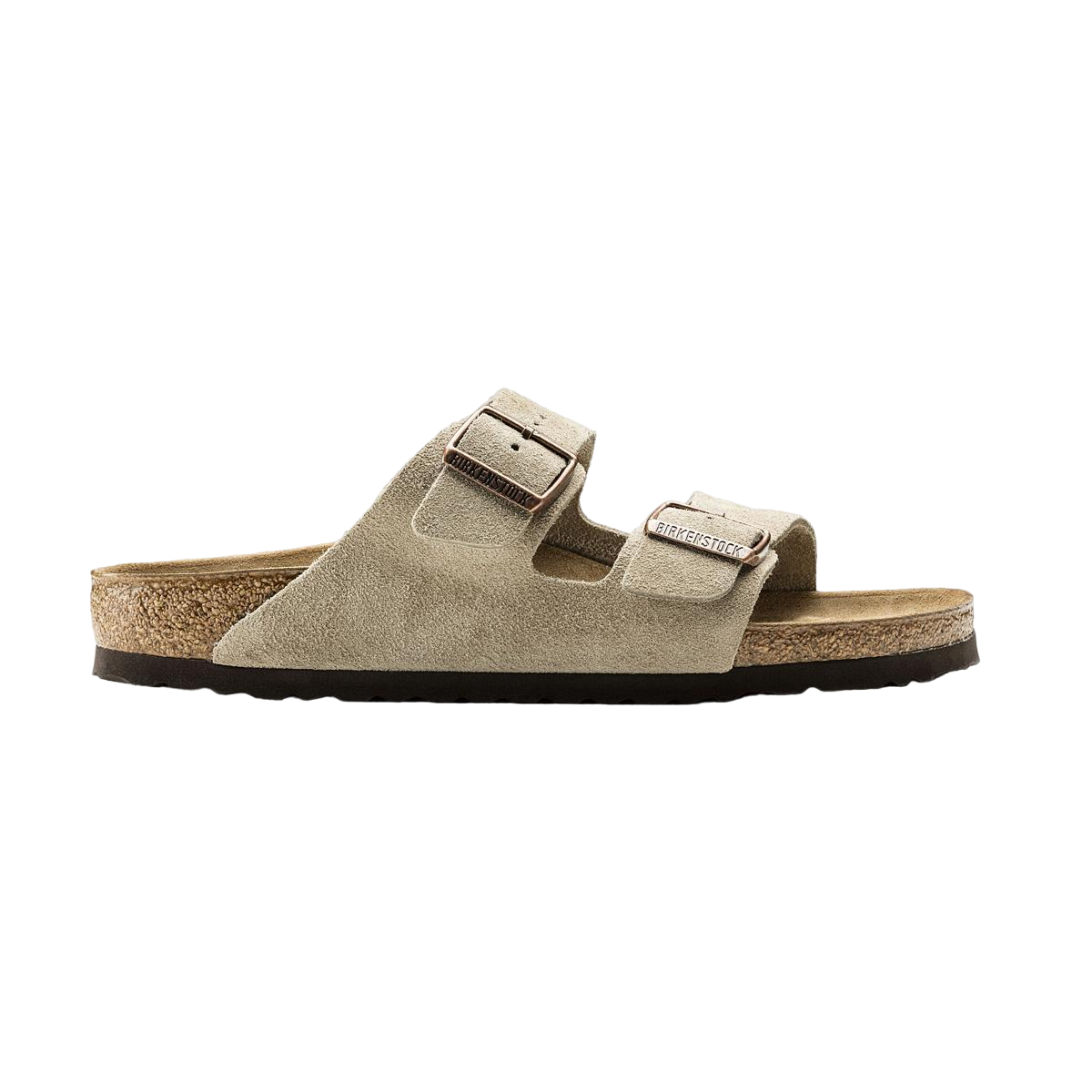 Faux leather sandals BIRKENSTOCK Grey