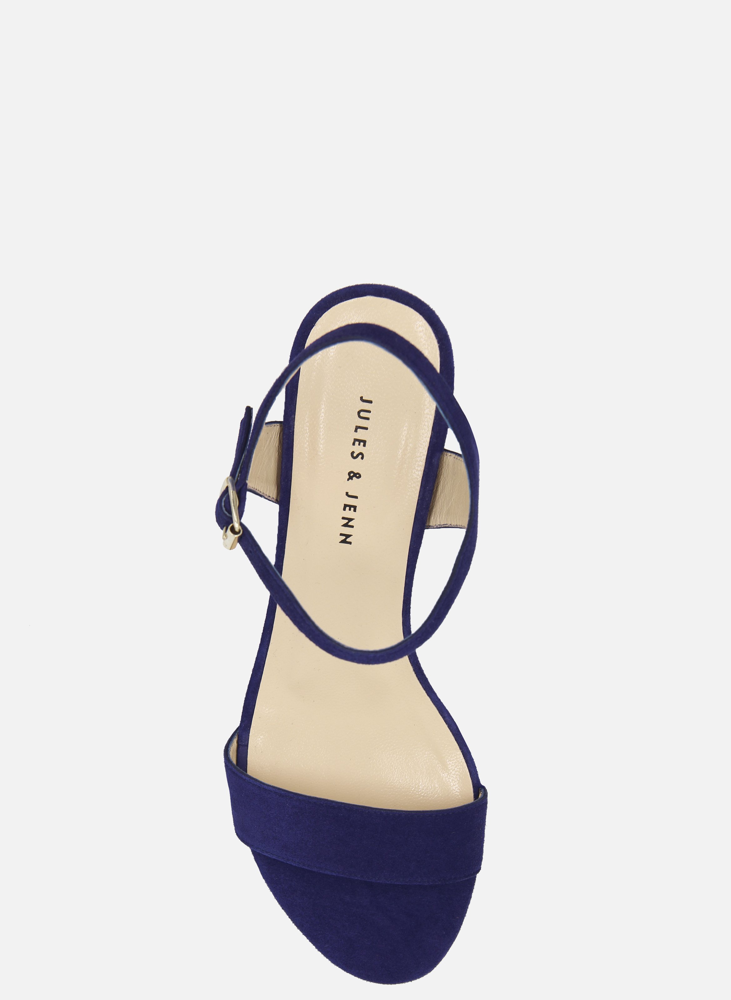 Heeled suede sandals JULES & JENN Blue