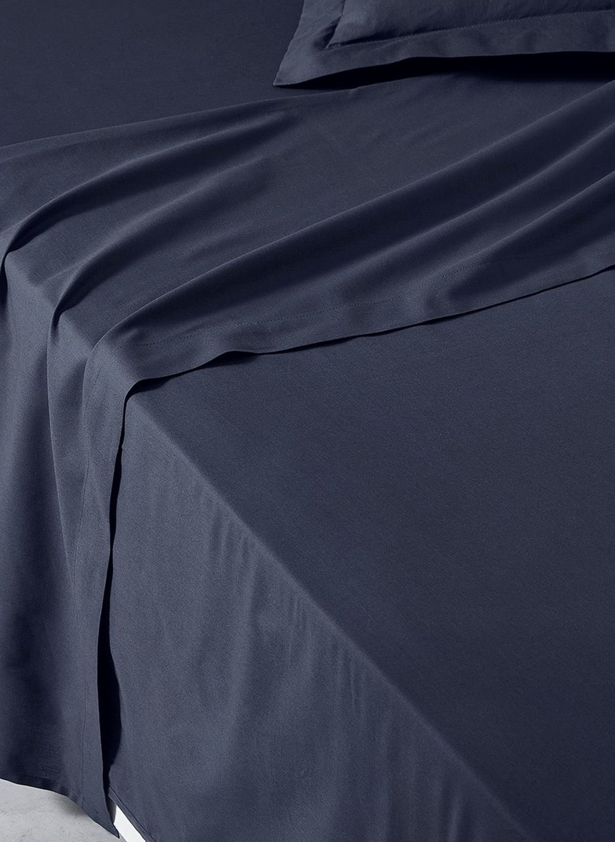 Flat sheet for bed in plain cotton TODAY LINGE DE MAISON Blue