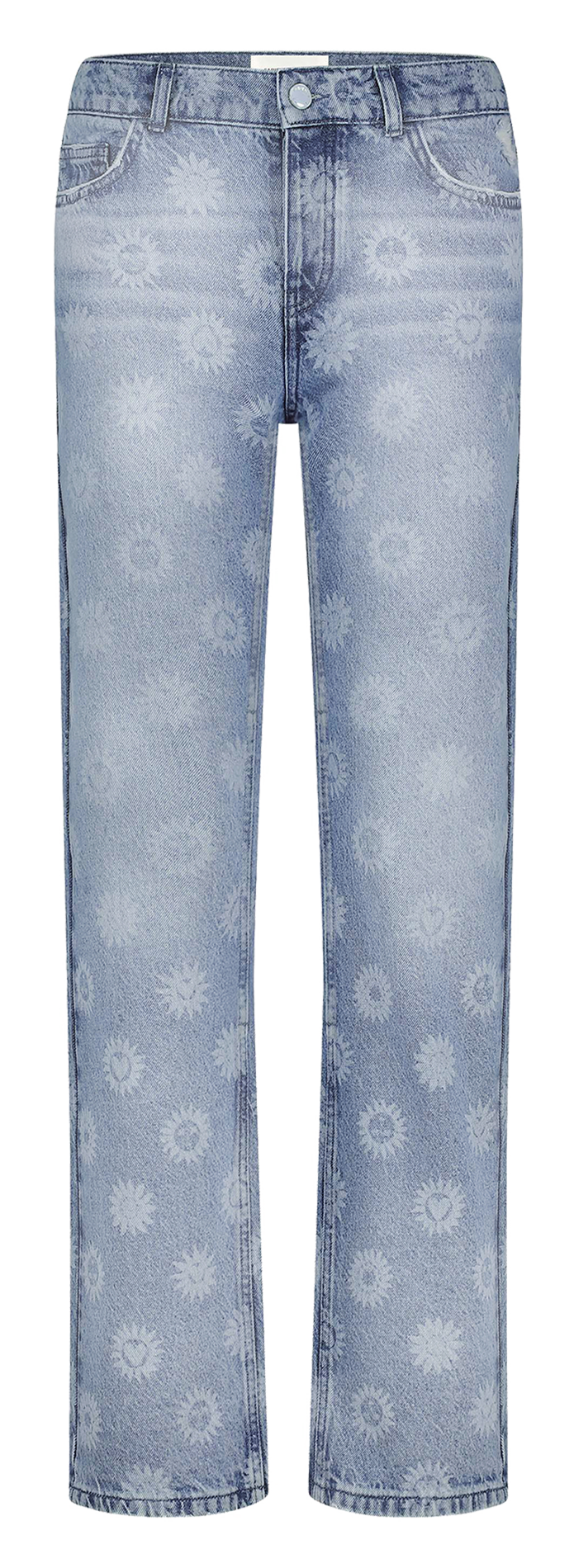 Cotton straight jeans FABIENNE CHAPOT Blue