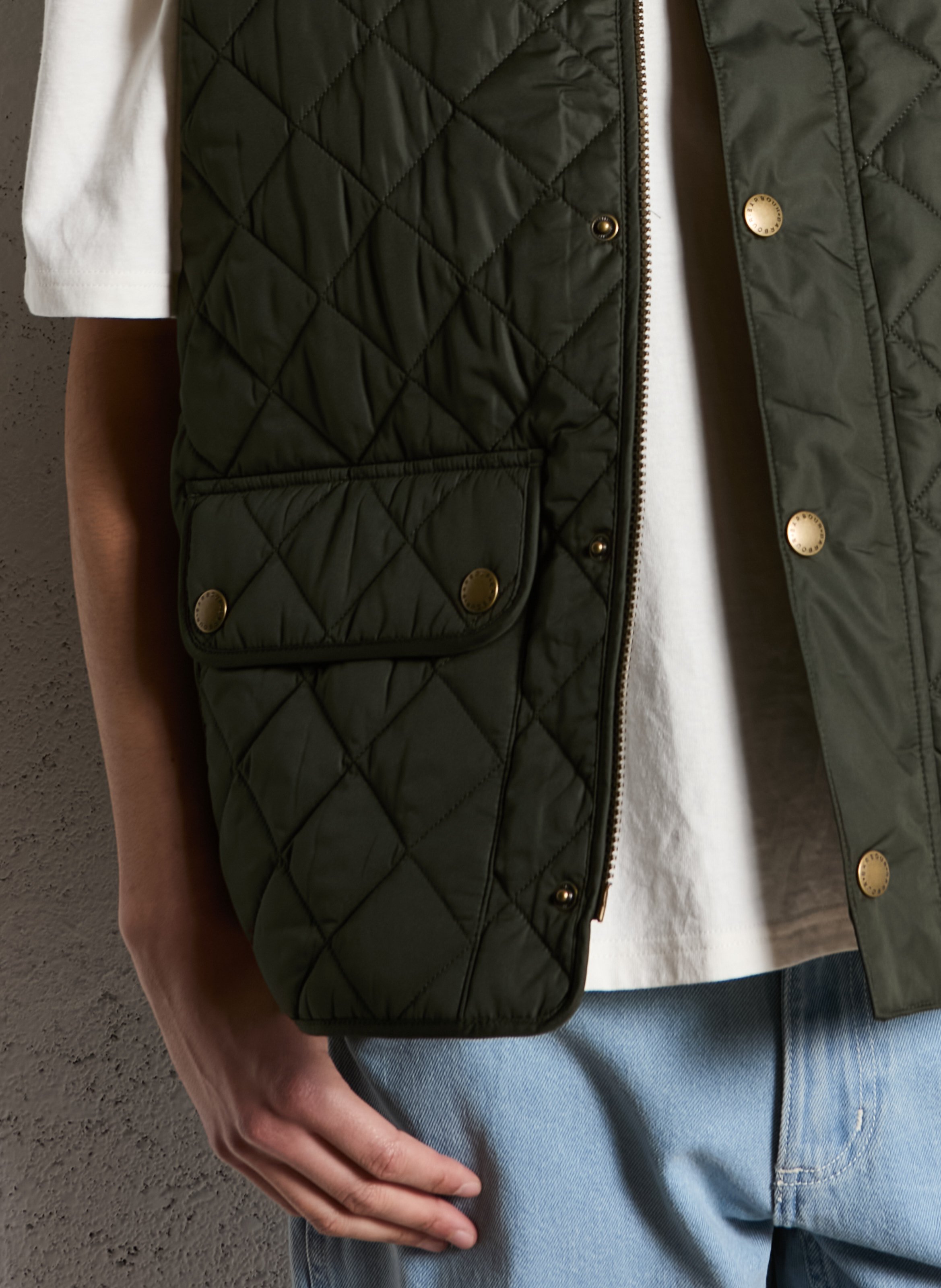 Gewatteerde bodywarmer BARBOUR Groen