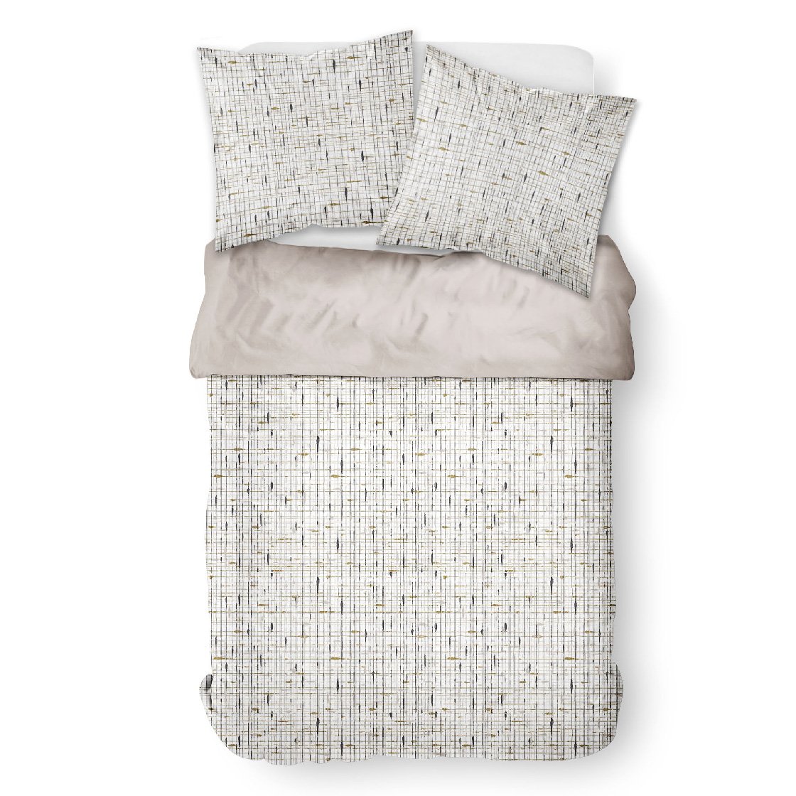 Printed cotton bedding set TODAY LINGE DE MAISON White