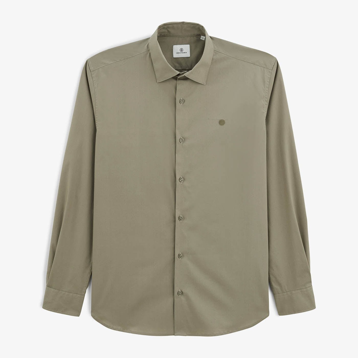 Chemise Homme Serge Blanco Grise - Taille M - Coton - Occasion En Très Bon état