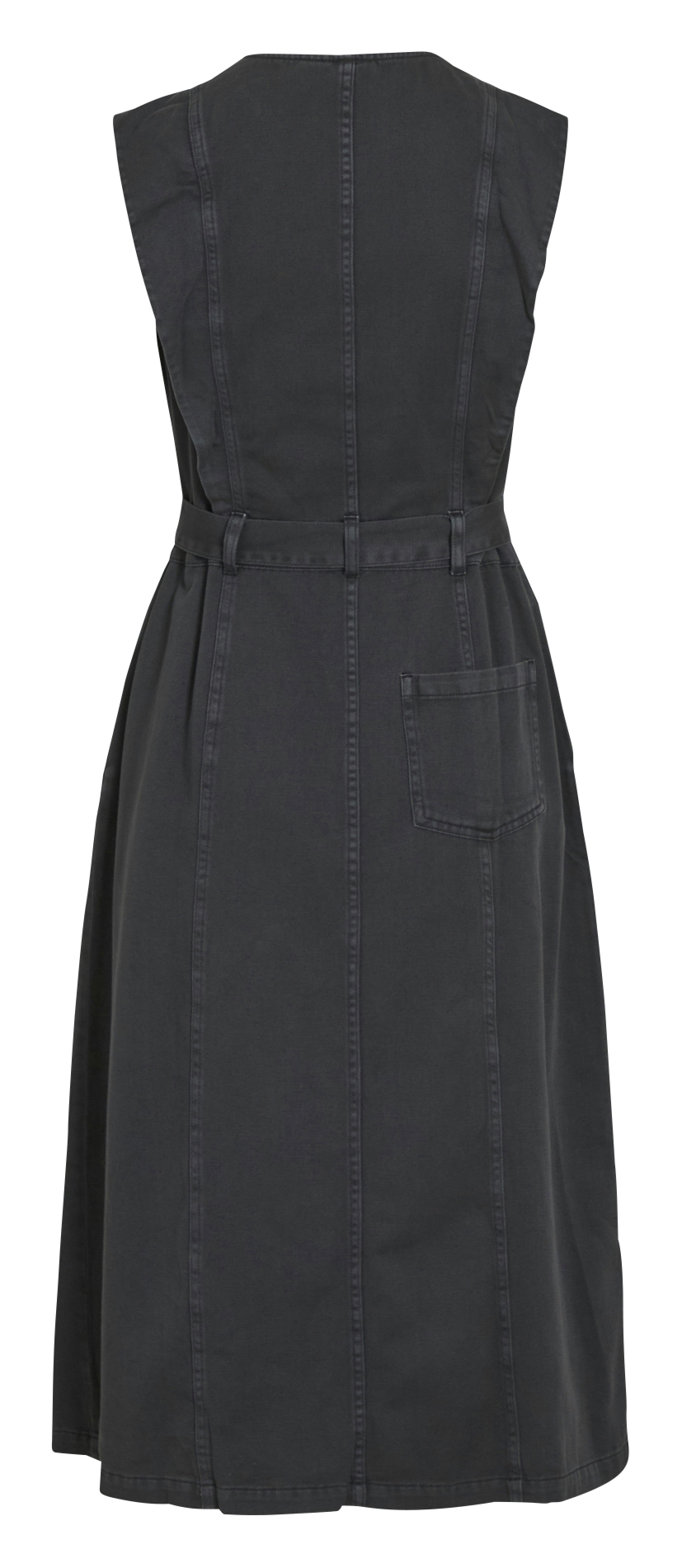 Robe midi en coton VILA Noir