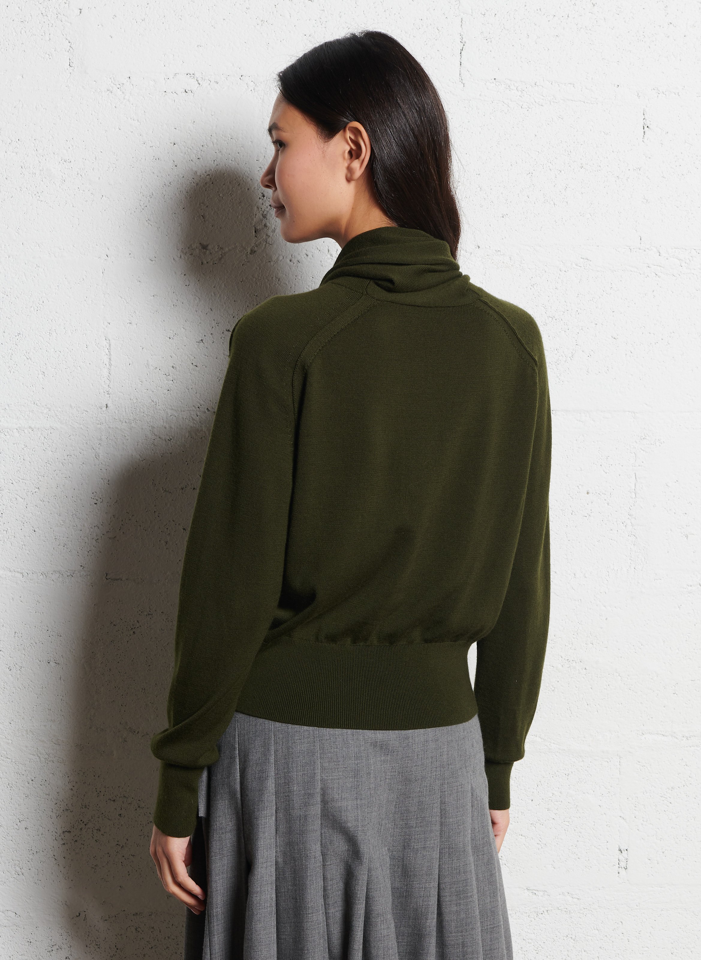 Oversize-Pullover aus Wolle LAURENCE BRAS Grun