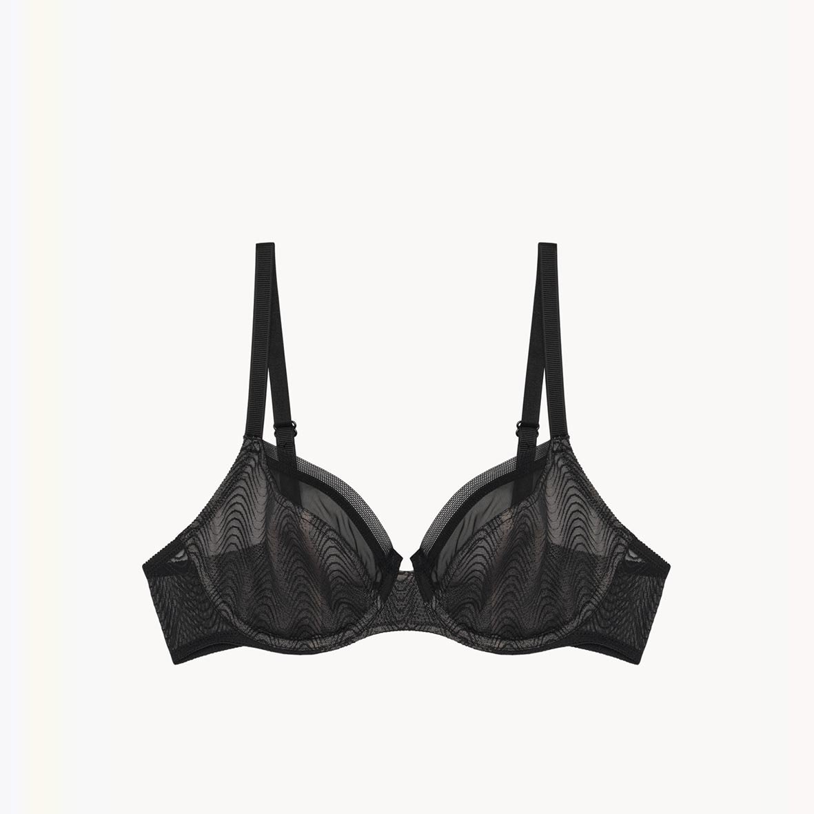 A Fleur De Toi demi-cup bra PASSIONATA Black