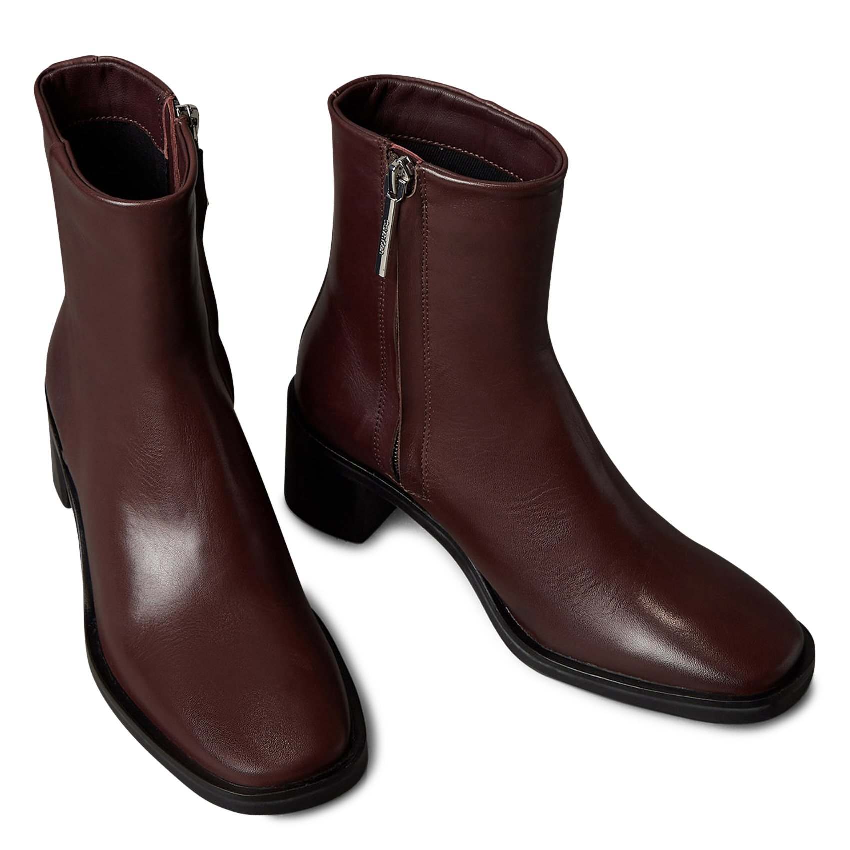 Bottines en cuir CALVIN KLEIN Violet