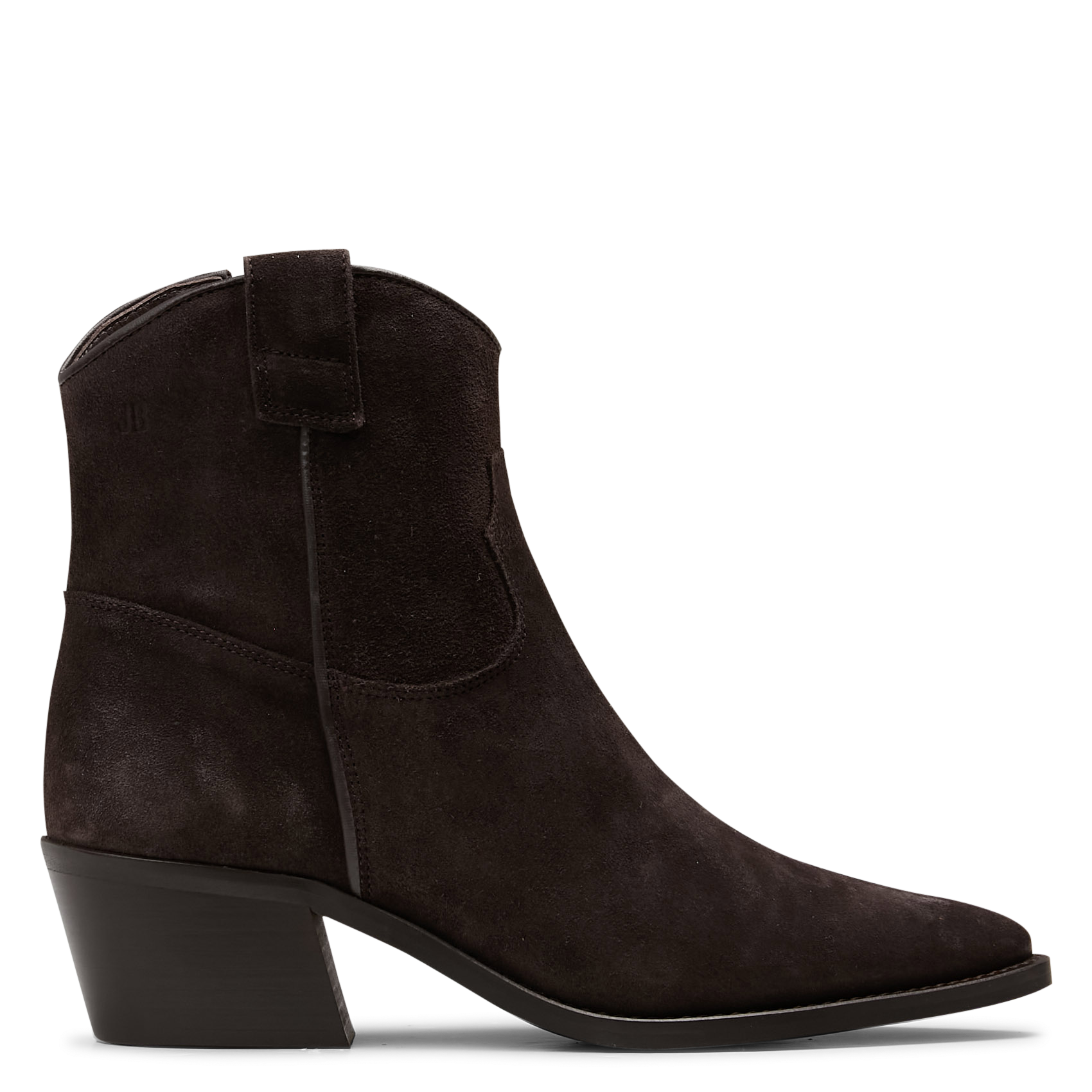 Bottines à talons en cuir suède JB MARTIN Marron