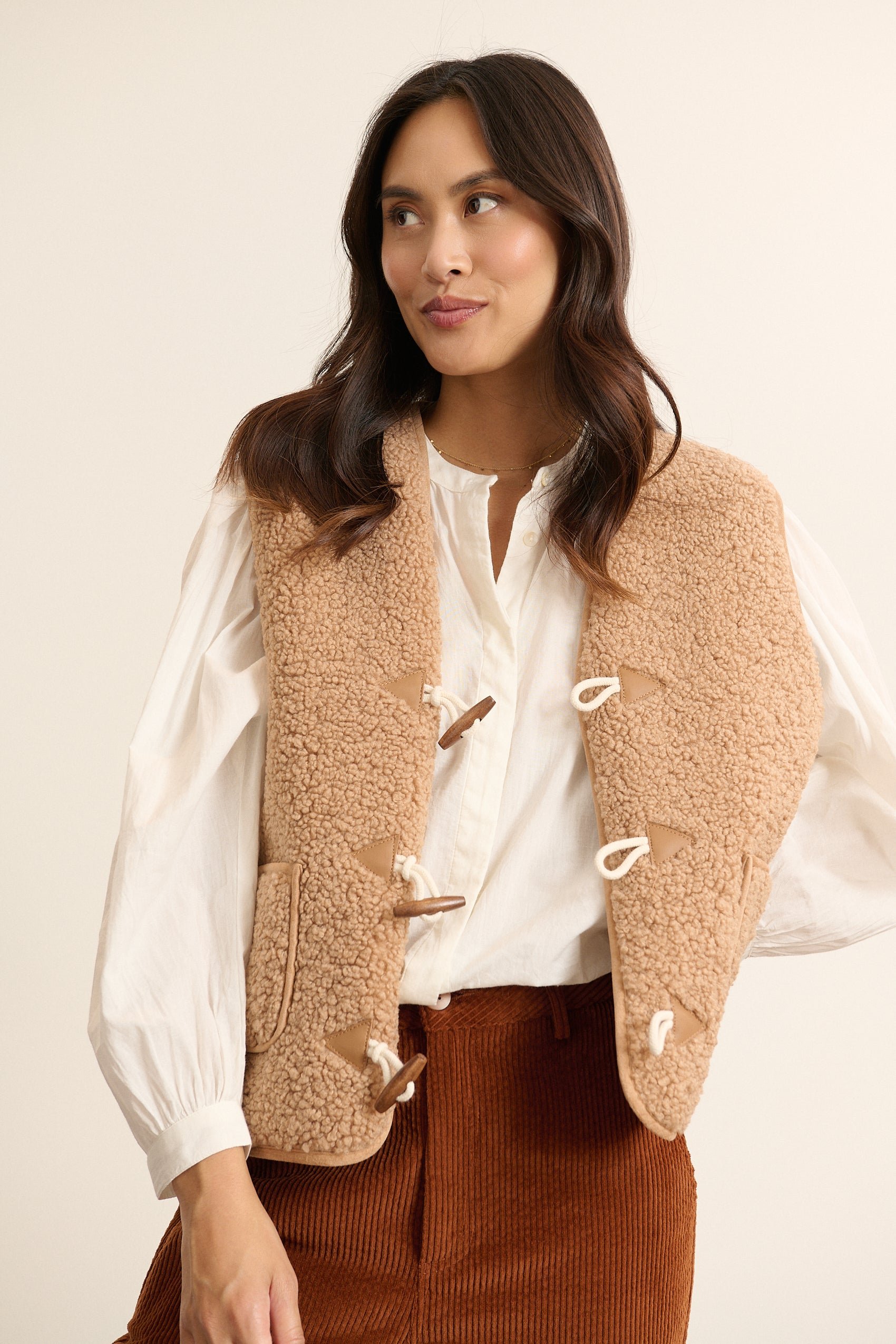 Sleeveless jacket GARANCE PARIS Beige