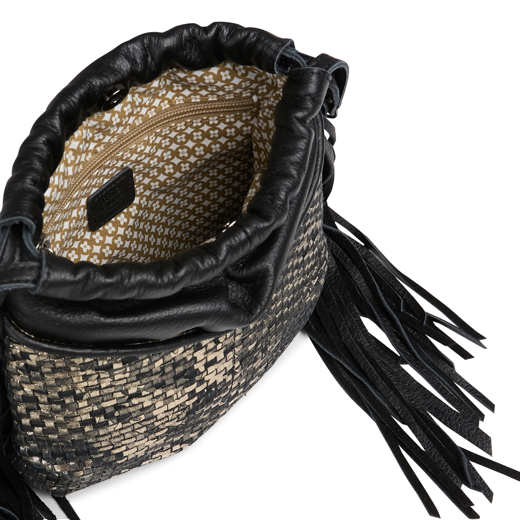 Leren crossbodytas  MILA LOUISE Zwart