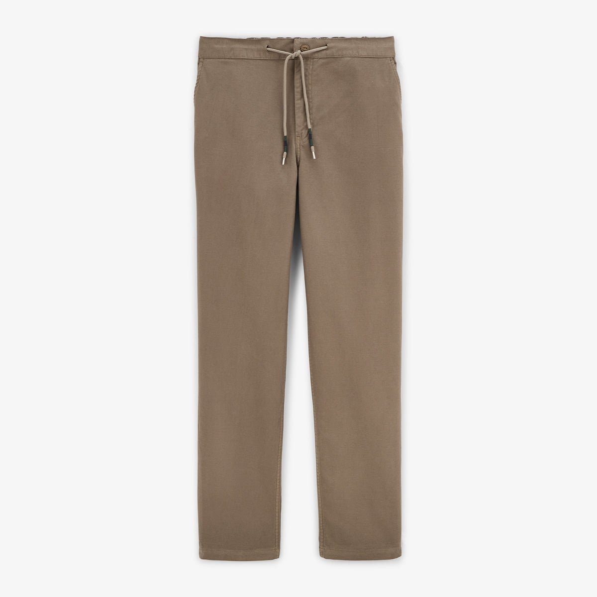 Straight leg pants with elastic waistband SERGE BLANCO Brown