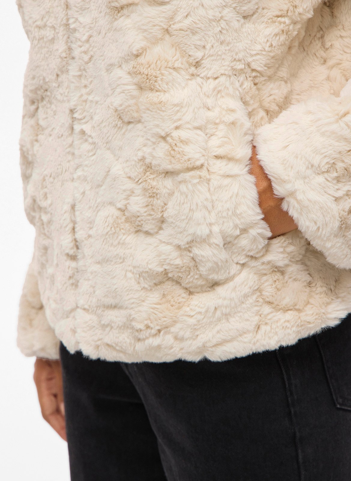 Veste droite col classique VILA Beige