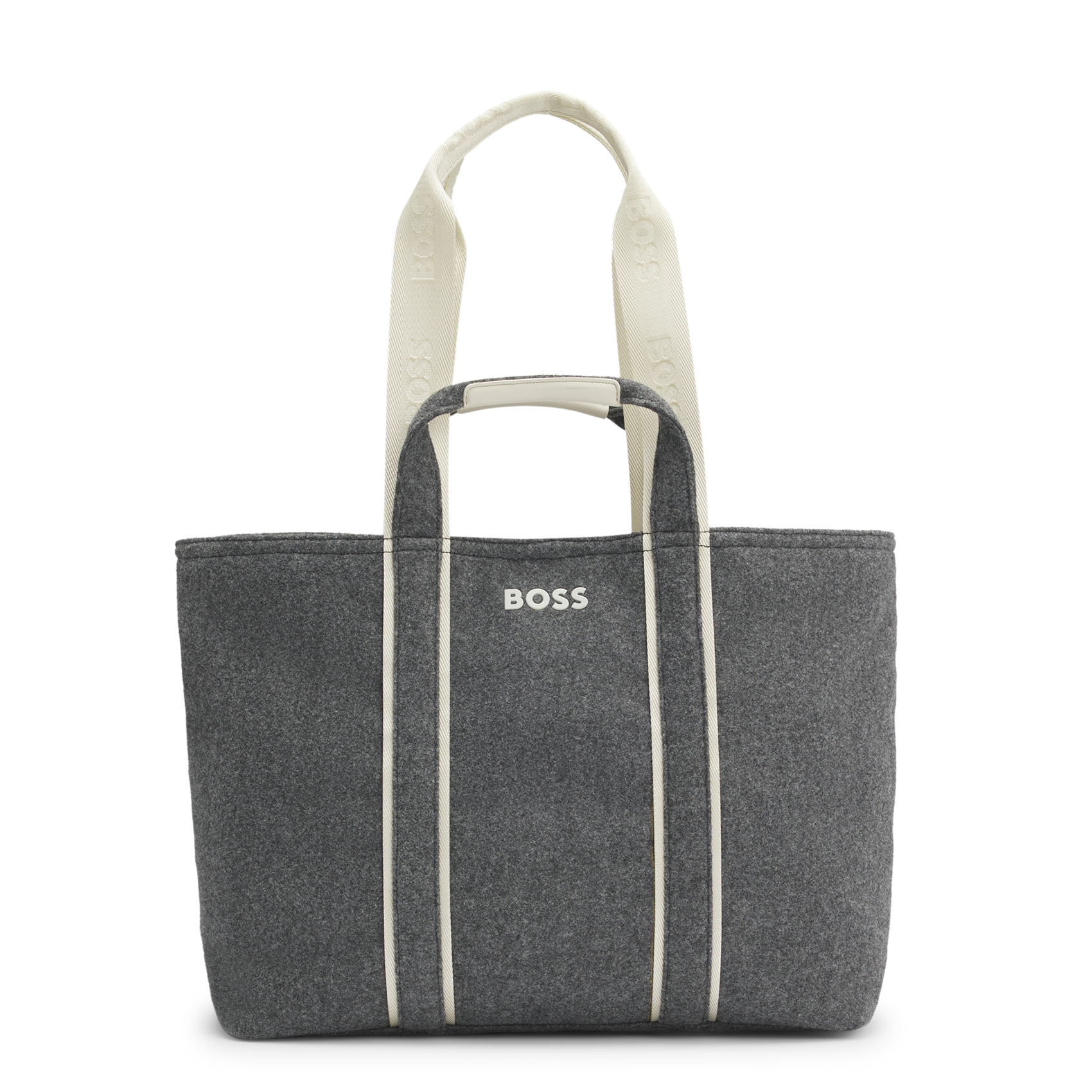 Tote bag with double handles BOSS Silver