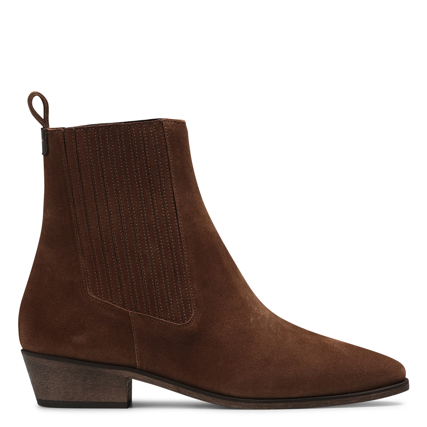 Bottines en cuir velours TEVA Tabac 409