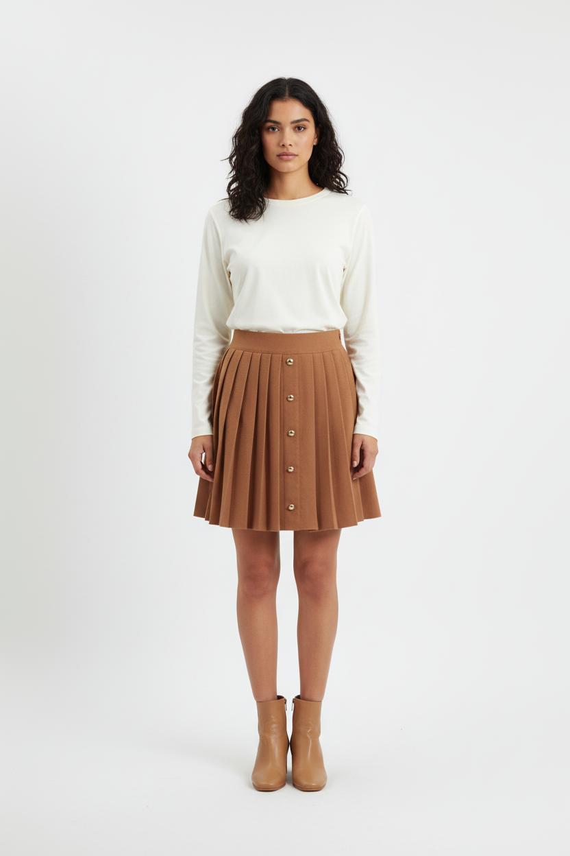Short & midi skirt TARA JARMON - Seconde Main Brown