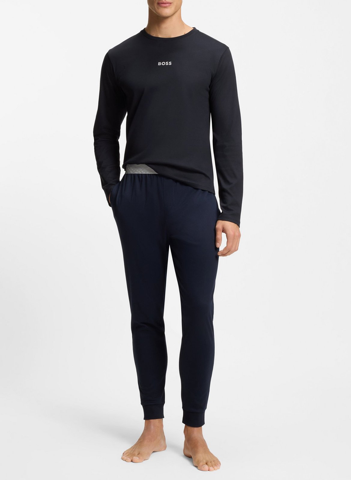 Cotton pajama set BOSS Blue