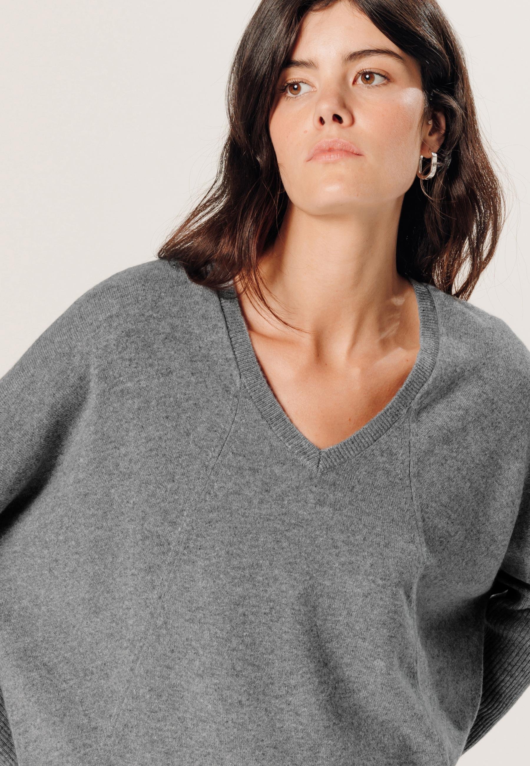 Oversized cashmere sweater RODIER Grey