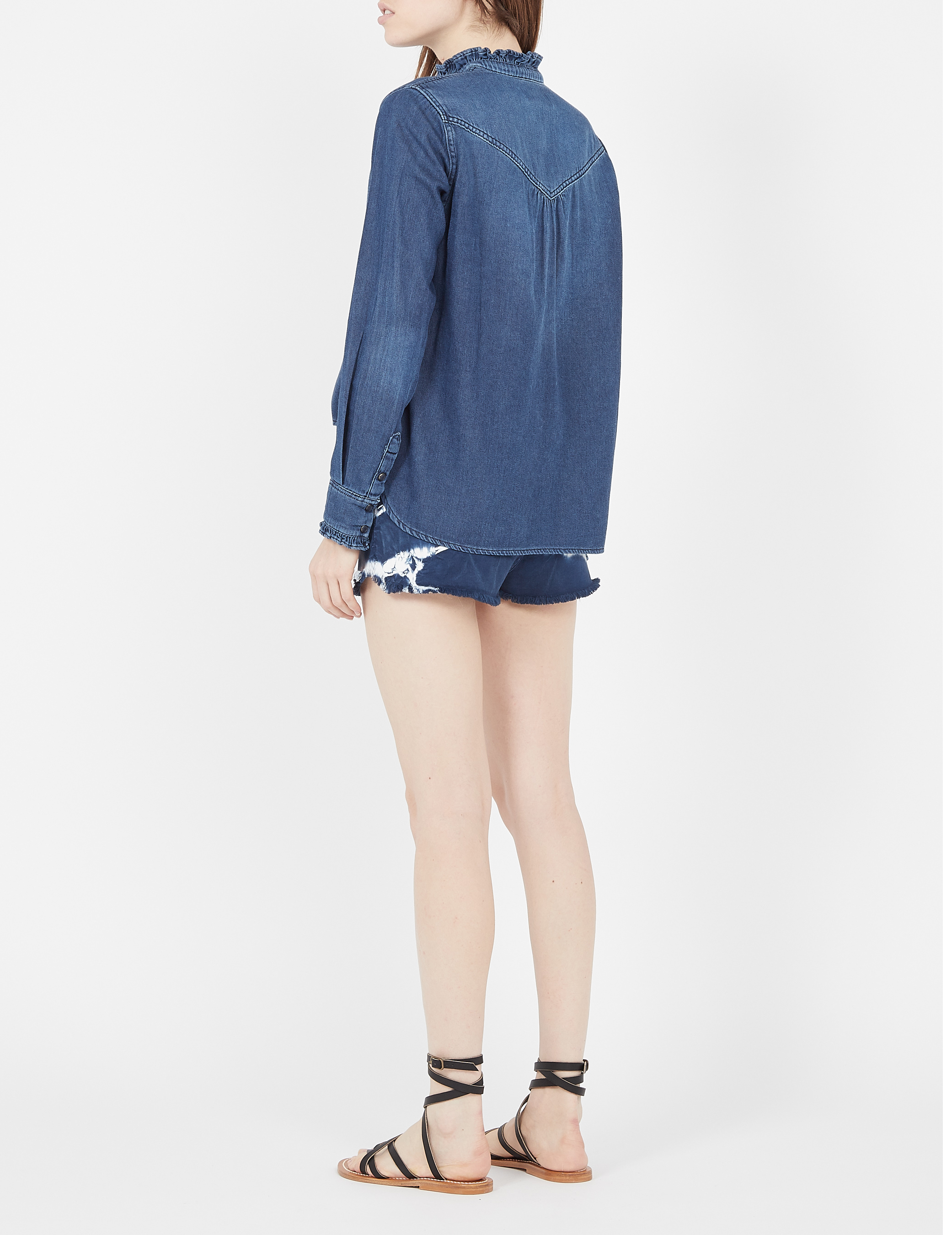 Spijkerblouse met ronde hals ACQUAVERDE Jeans Stone