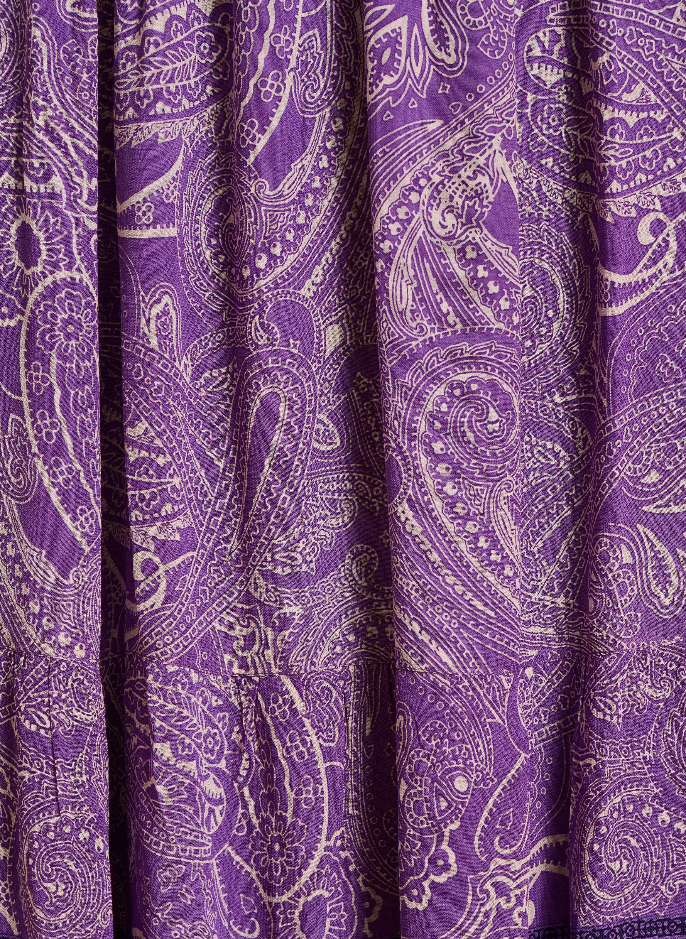 Long flared flowing skirt LA FEE MARABOUTEE Purple