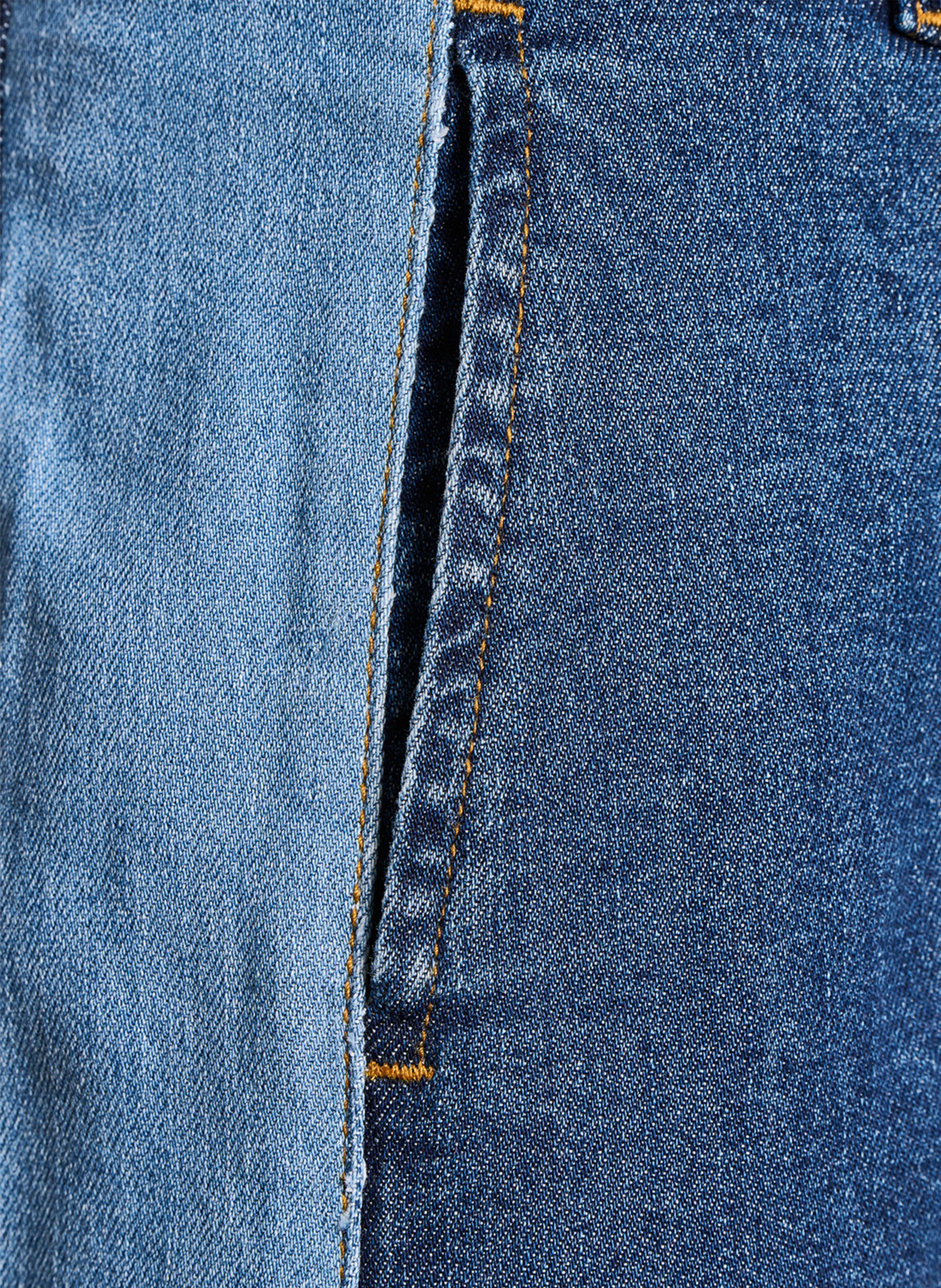 Jean droit en coton bio mélangé LA FEE MARABOUTEE Bleu