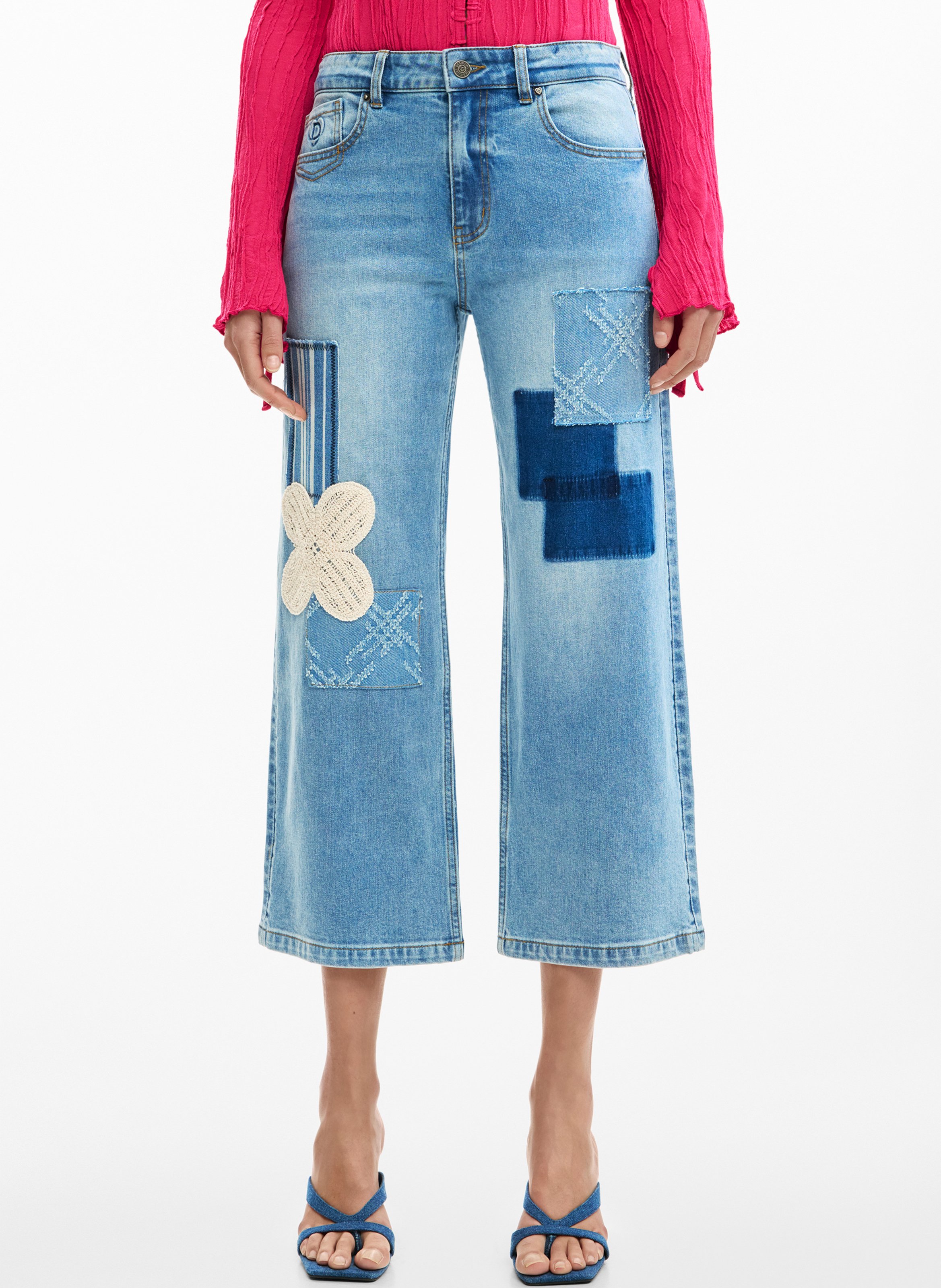 Capri-Jeans DESIGUAL Blau