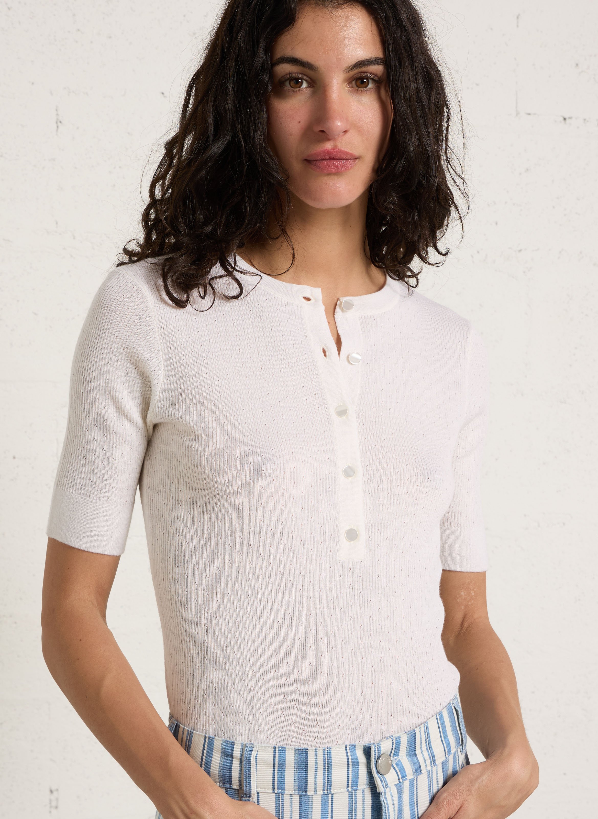 Pull moulant en laine PETITE MENDIGOTE