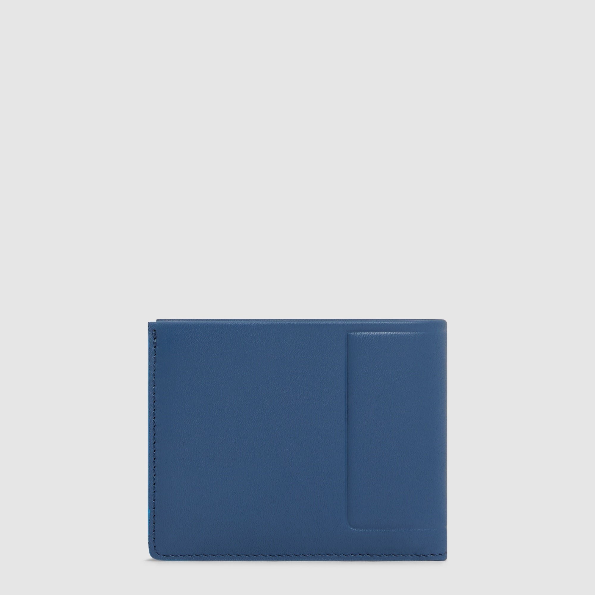 Babylon leather wallet PIQUADRO Blue