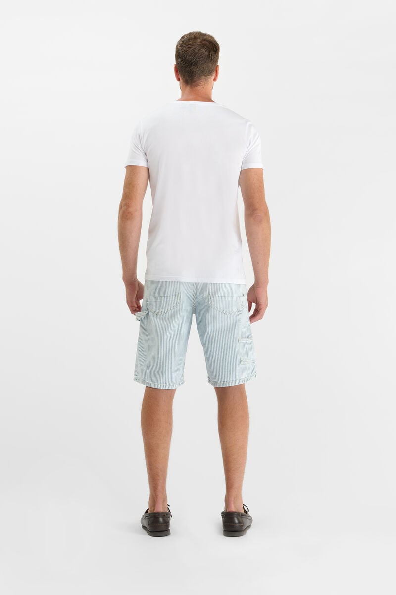 Denim Bermuda Shorts LE TEMPS DES CERISES White