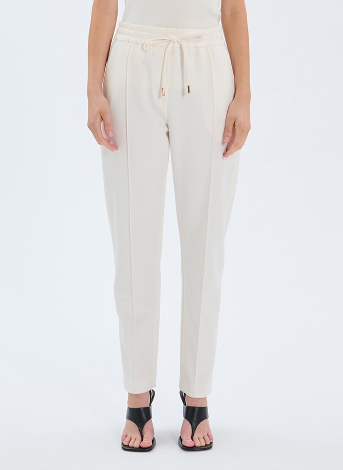 High-waisted tailored pants ZAPA White