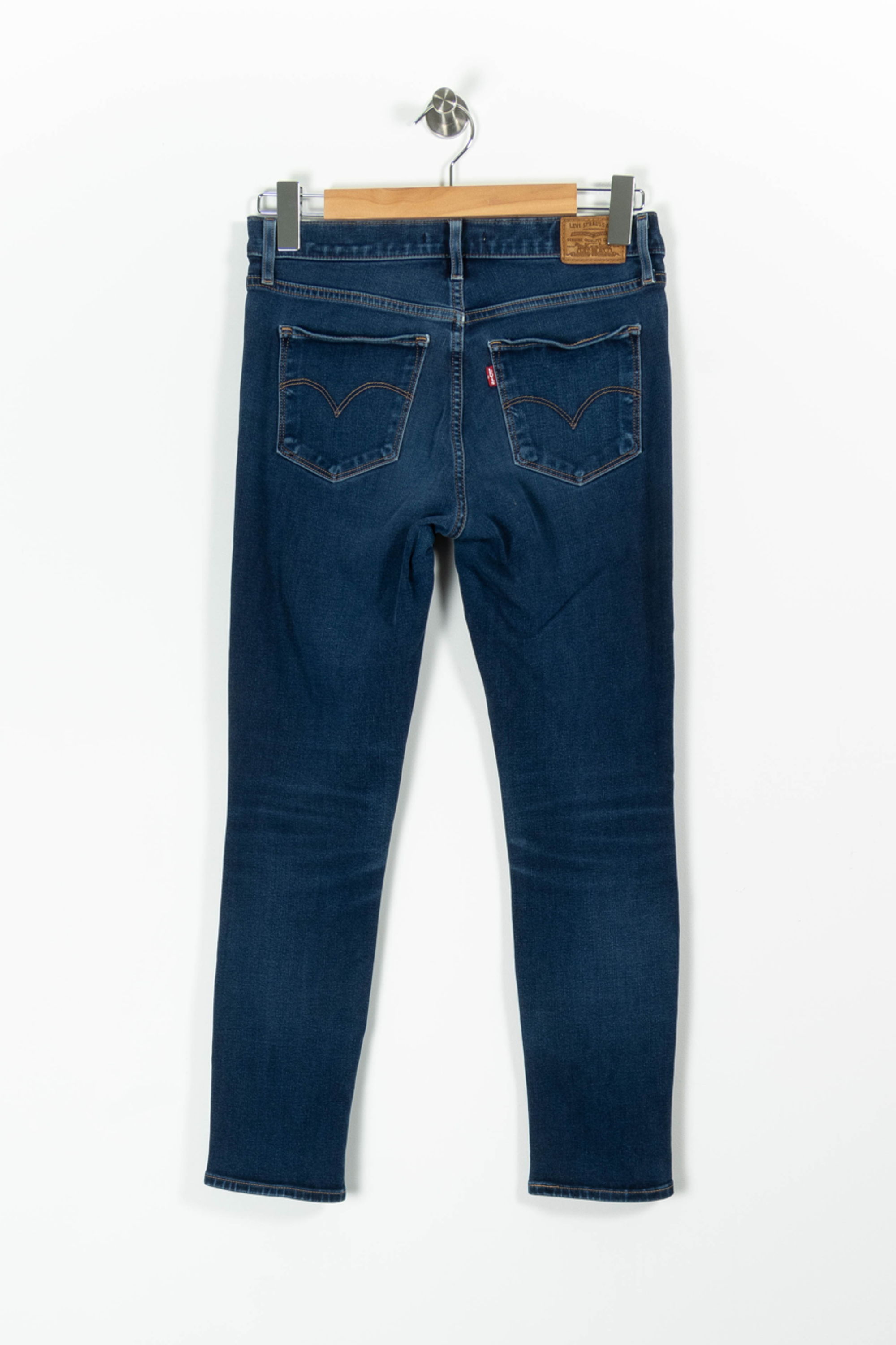 Cropped slim jeans with studs LEVI'S - Seconde main Blue