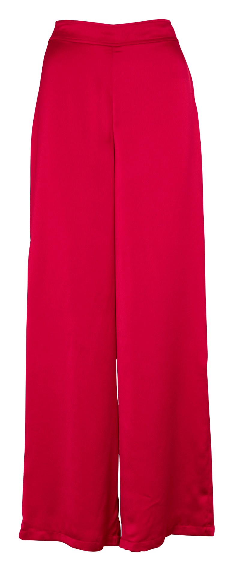 Wide-leg satin effect pants ZAPA Red