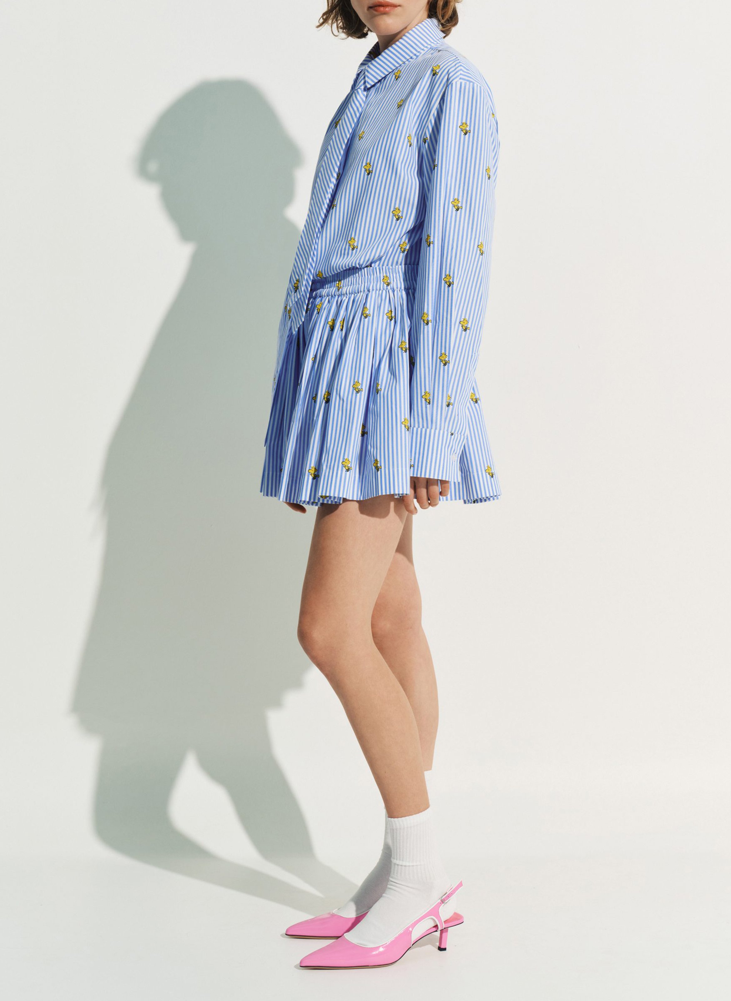 Chemise imprimée en coton ESSENTIEL ANTWERP Bleu