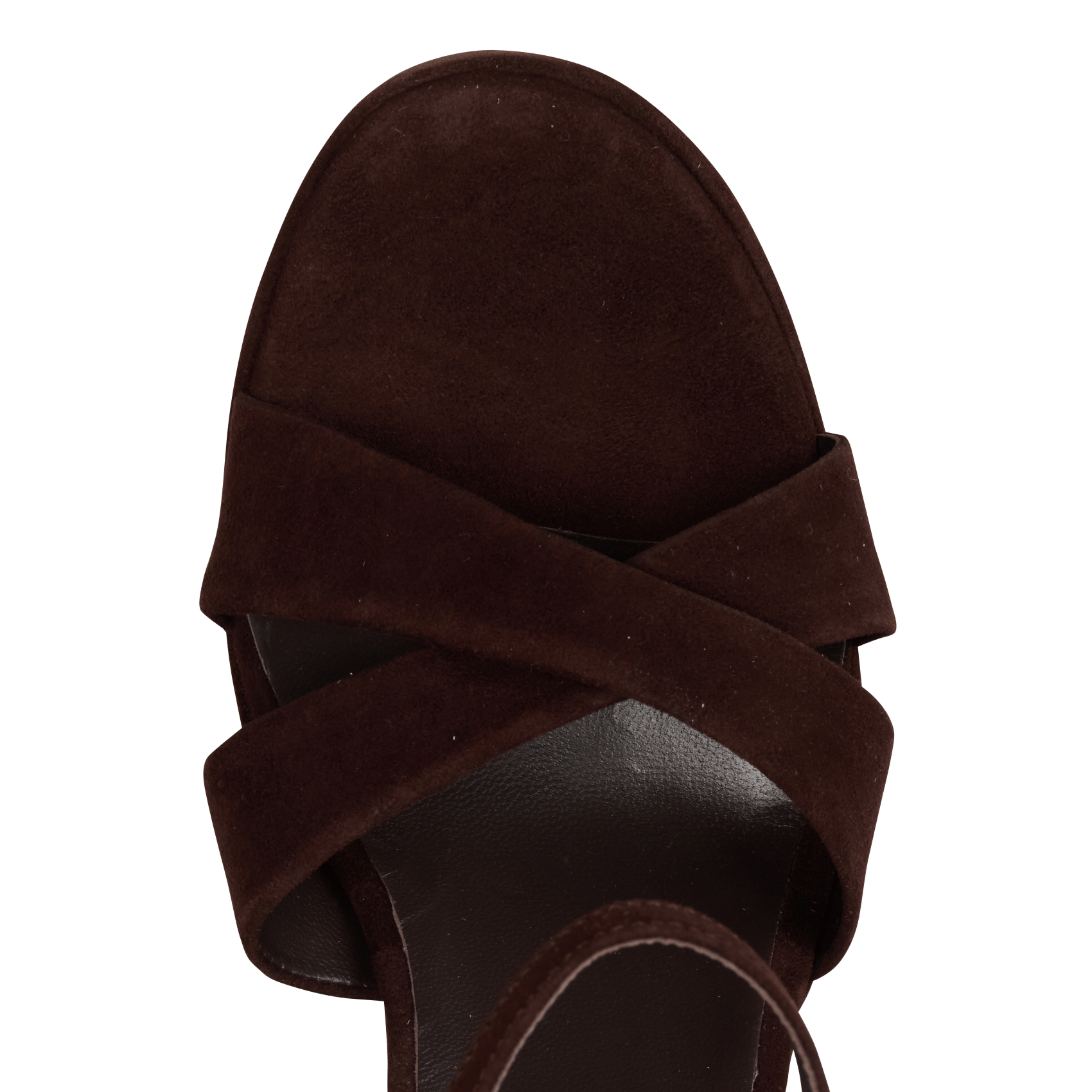 Sandales à talons en cuir velours MELLOW YELLOW Marron