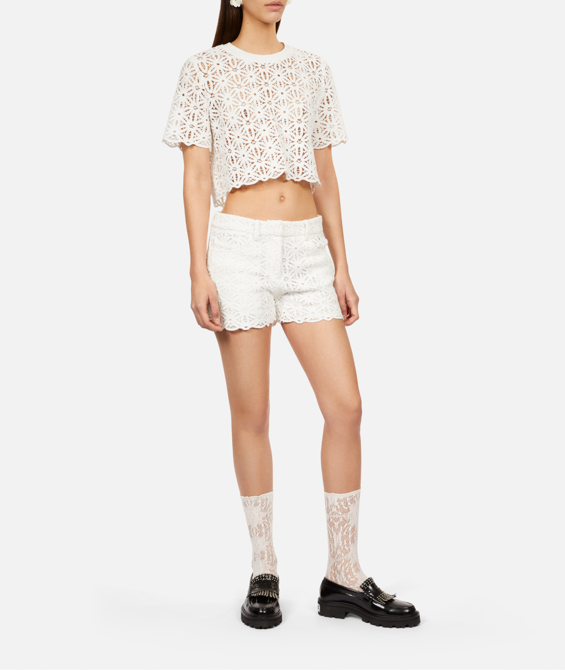 Short en guipure THE KOOPLES Blanc