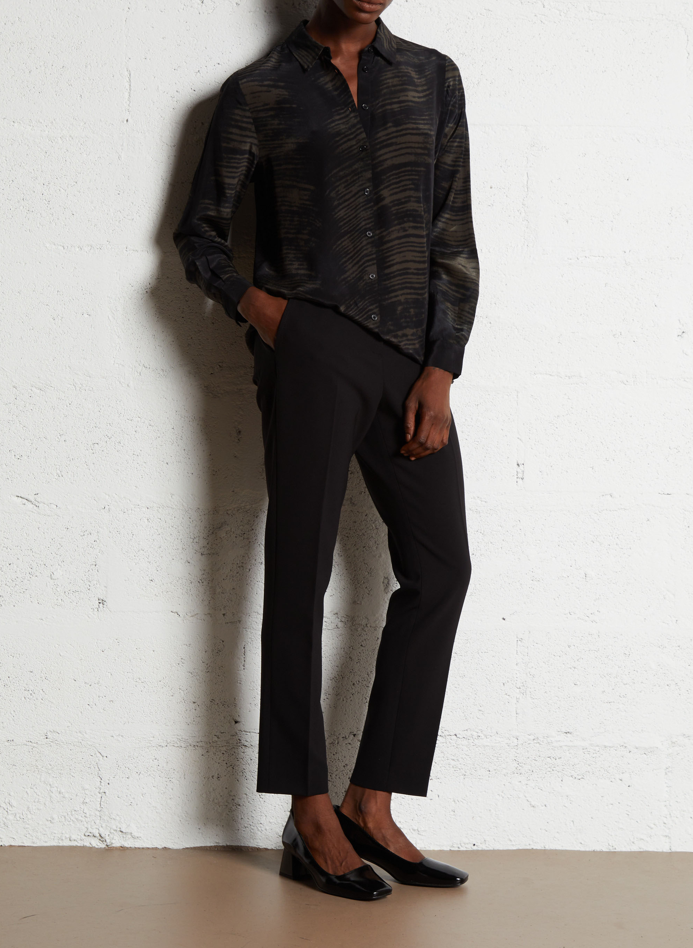 Pantalon droit MAISON 123 Noir