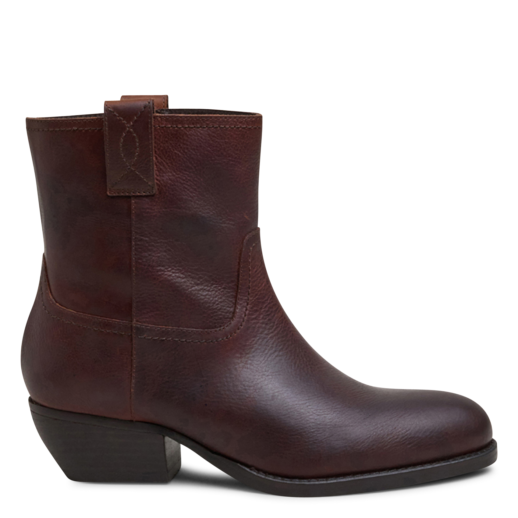 Leather mid-calf boots JONAK Brown