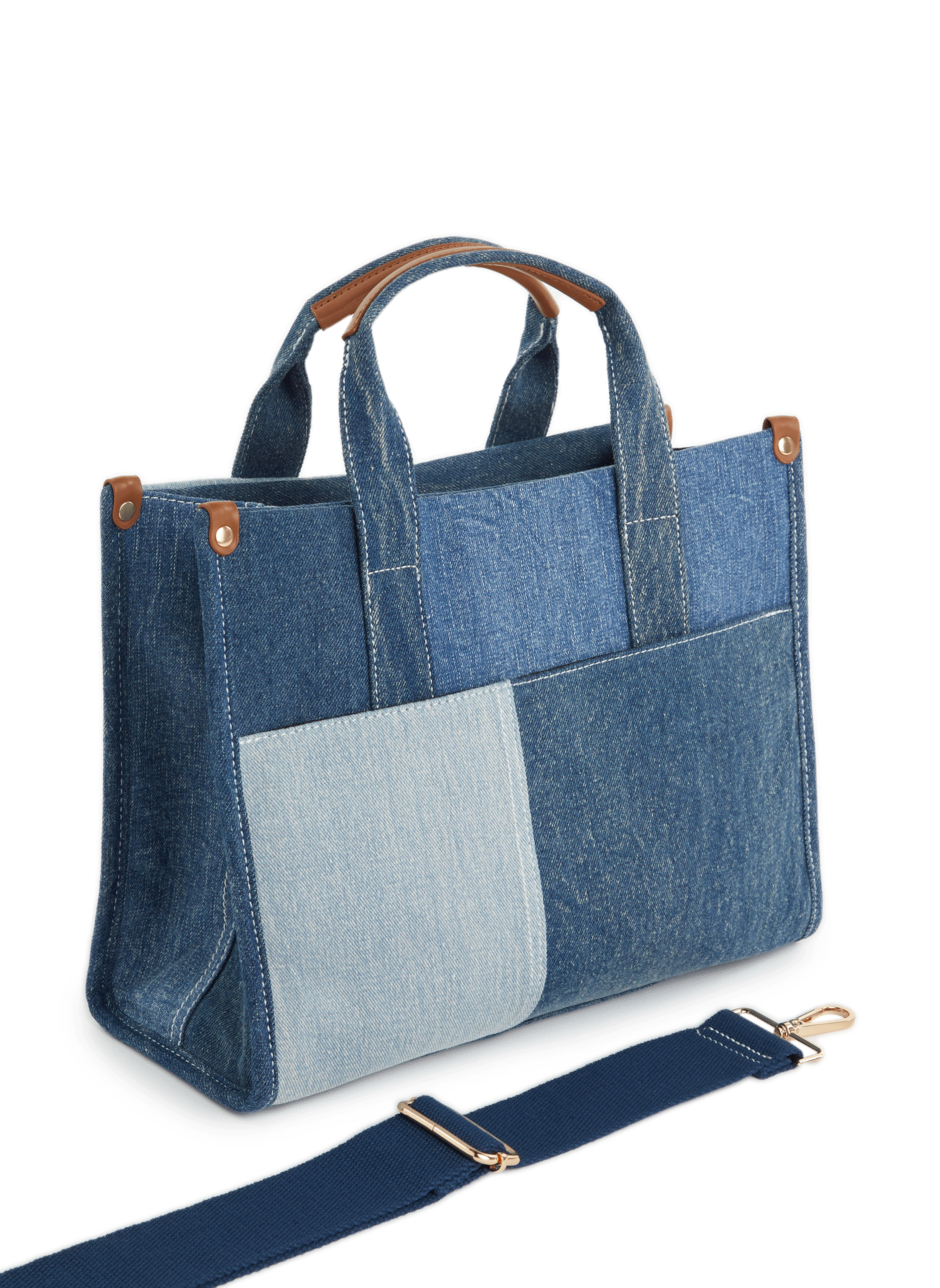 Denim handbag AU PRINTEMPS PARIS Blue
