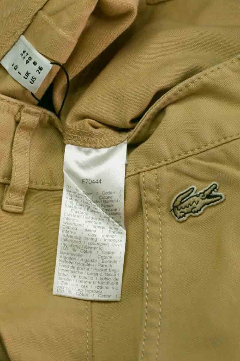 Straight-leg pants LACOSTE - SECONDE MAIN Beige