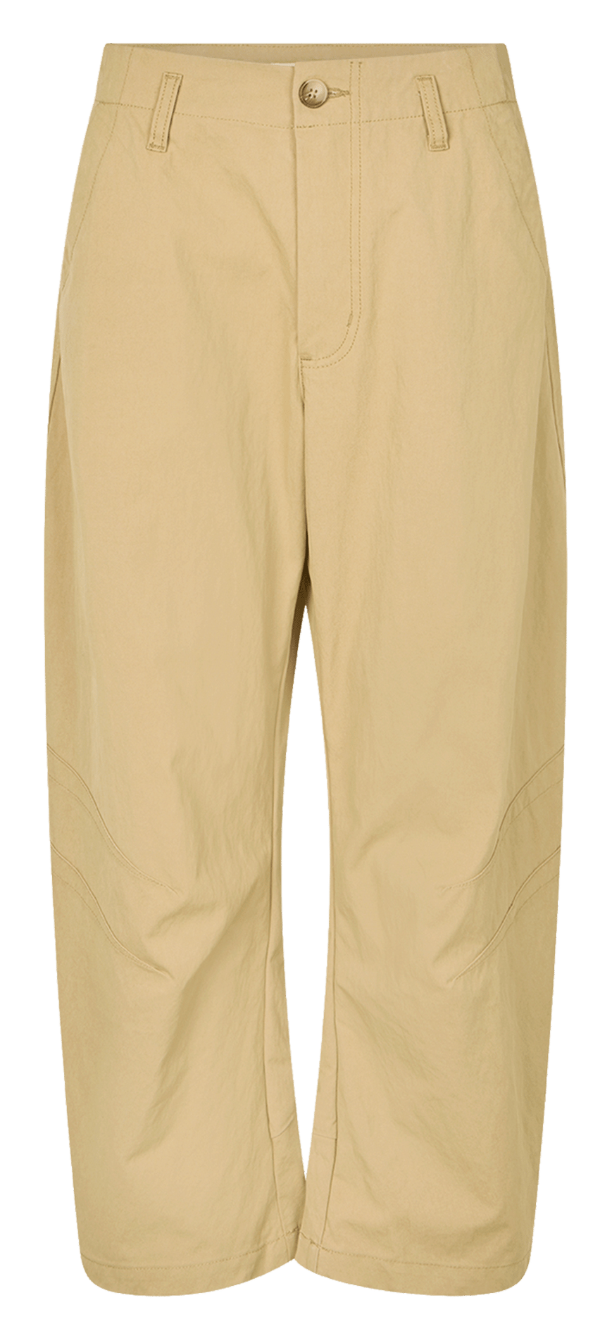 Wide-leg cotton-blend pants RABENS SALONER Beige