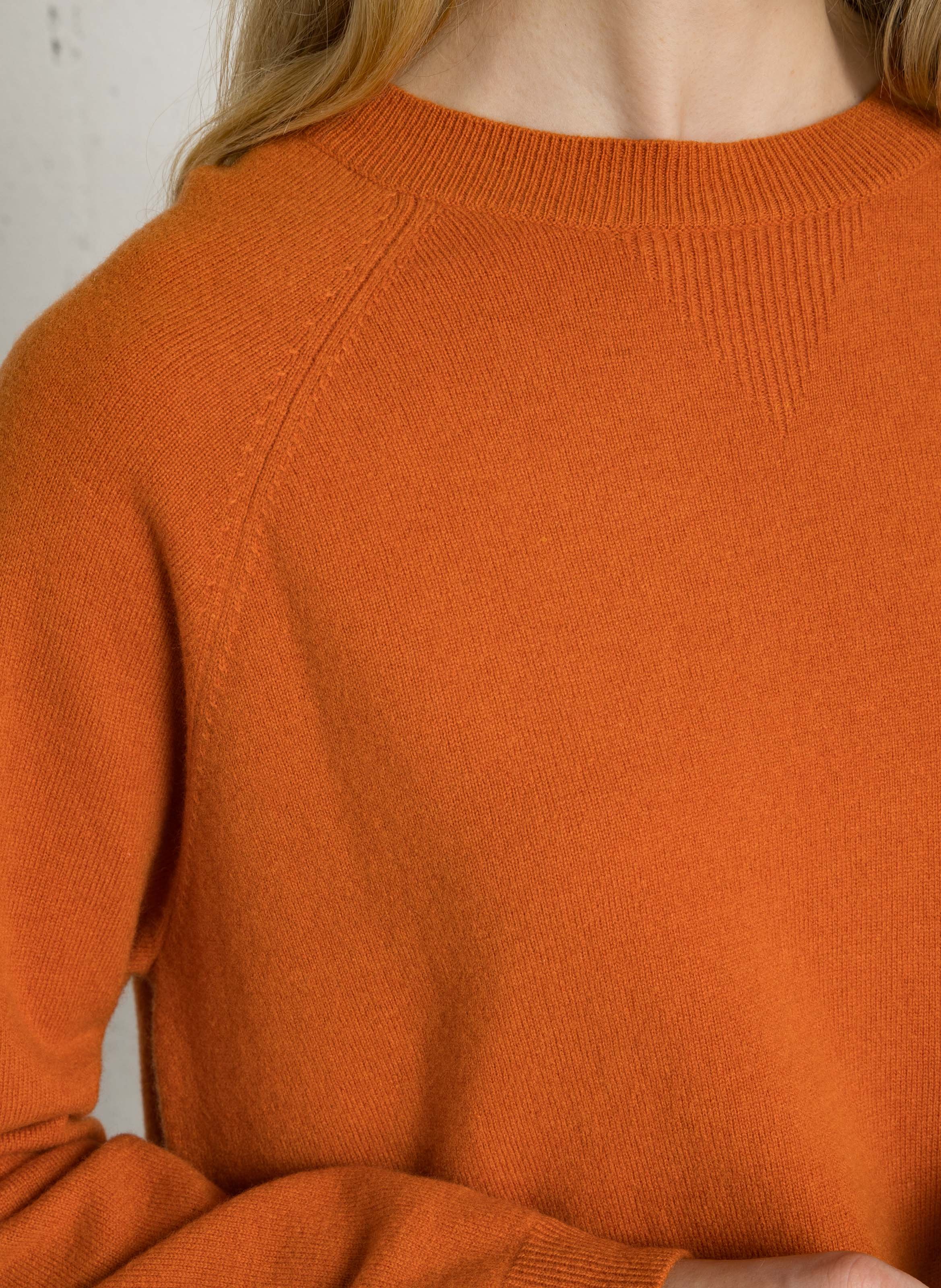 Wollen trui met ronde hals SUD EXPRESS Oranje