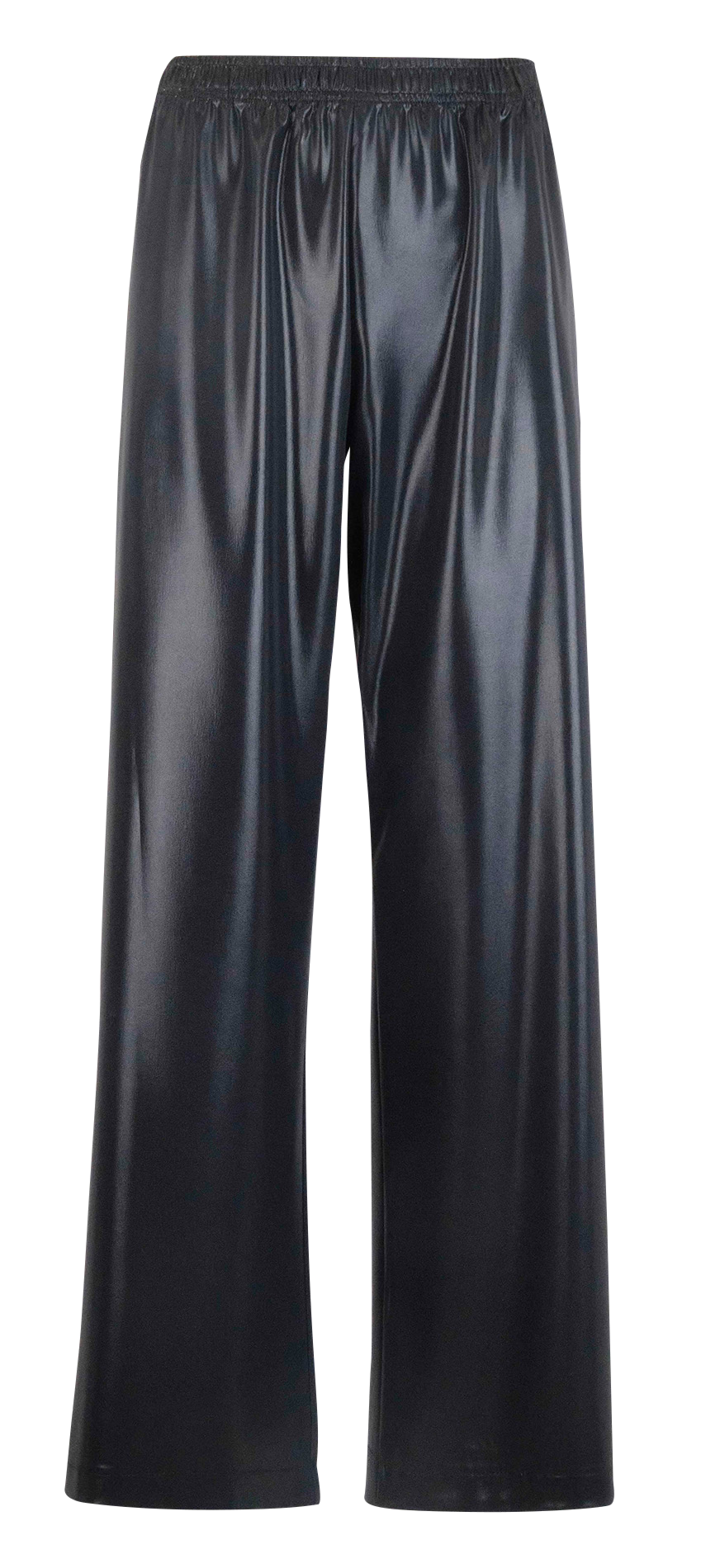 Wide-leg metallic-effect pants IMPERIAL Black