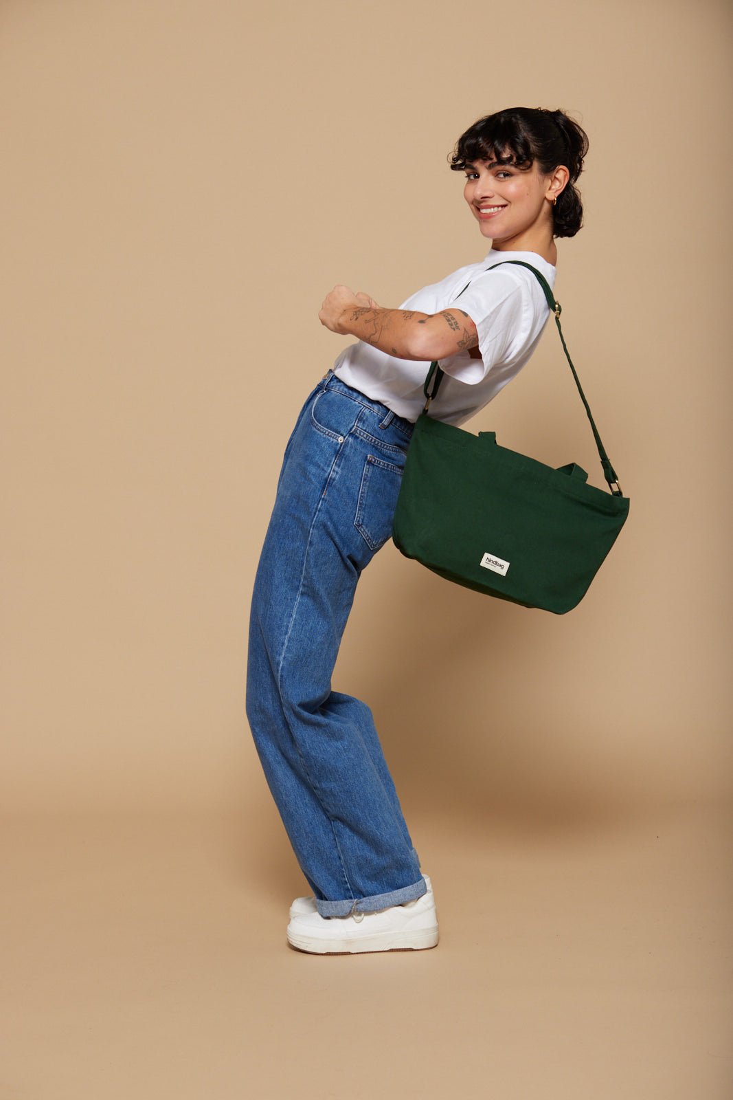 Cotton tote bag HINDBAG Green