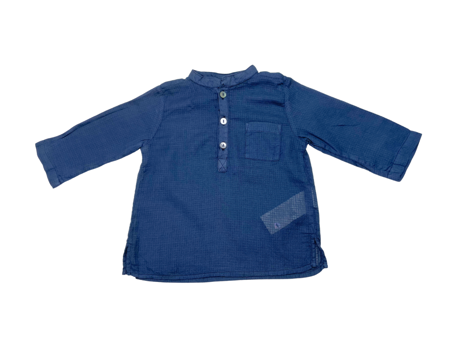 Blue baby blouse - 6 months BONTON - Seconde Main Blue