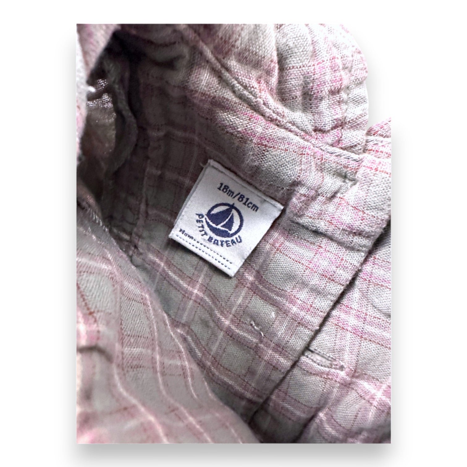 Grey baby blouse - 18 months PETIT BATEAU - Seconde Main Grey