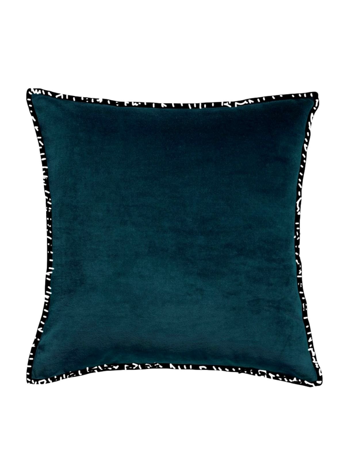 Solid color cotton decorative cushion TODAY LINGE DE MAISON Blue